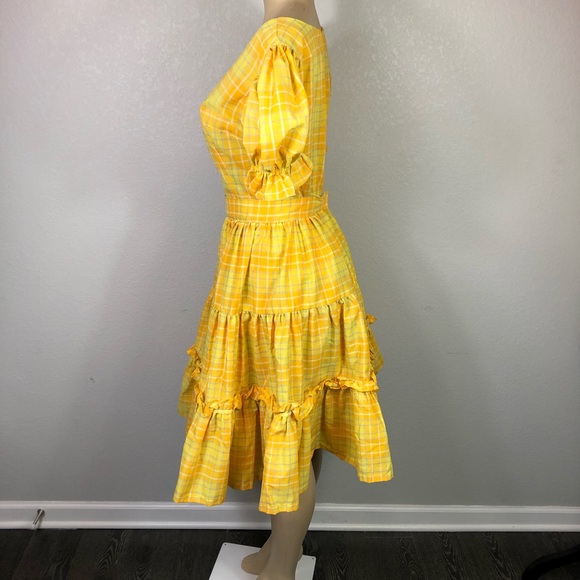 Vintage Plaid Two-Piece Matching Top & Skirt Set - Picture 5 of 13
